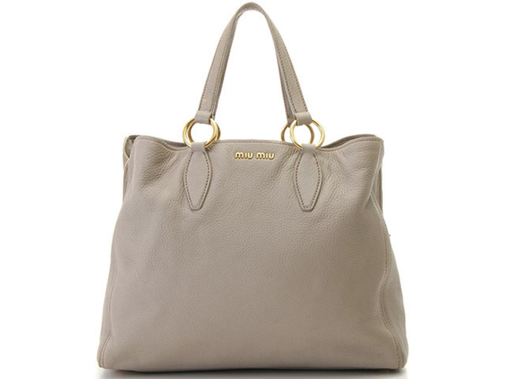 Miu Miu shoulder bag gray leather work